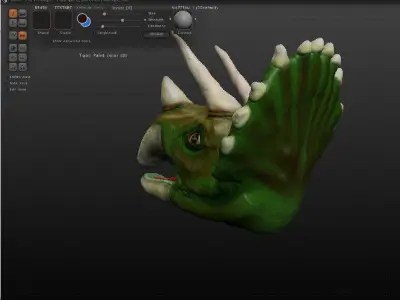 Triceratops head Free 3D model