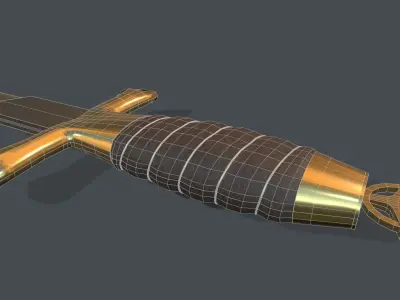 Dagger Sea Navy Low-poly 3D model