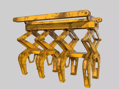 Industrial Tong Low-poly 3D model