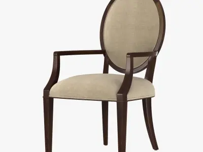 Nancy Corzine Oval Back Arm and Side chair 3D model