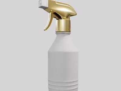 Water Sprayer White v2 Low-poly 3D model