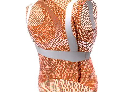 Safety Jacket Low Poly Low-poly 3D model