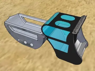 bateau articule perso 3D model