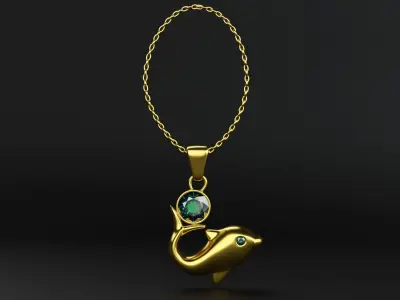 Dolphin Jewelry Free 3D print model