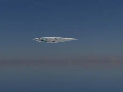 Sci Fi Aircraft jet 3D model