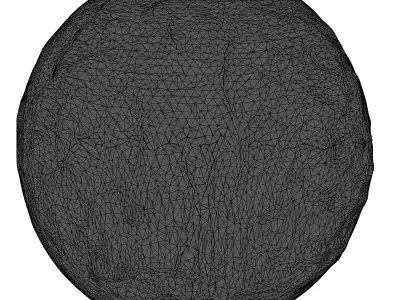 Green Neural Organic Sphere 3D model