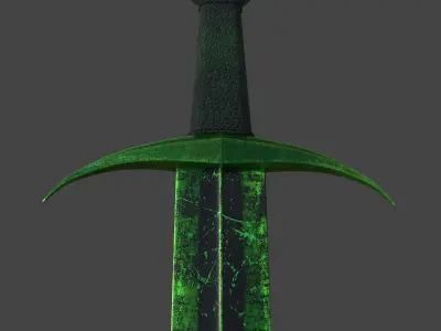 Sword Low-poly 3D model 31