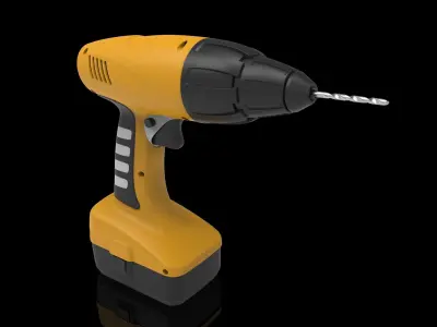 Cordless Drill Machine 3D model