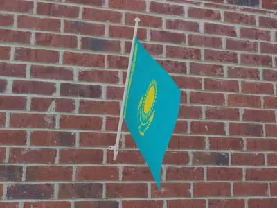 Flag of Kazakhstan 3D model