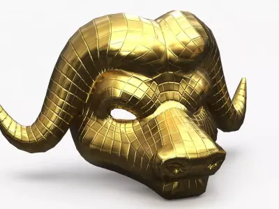 VIP Bull Mask 3D model