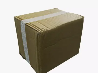 Anydrafts Paper box 01 Low-poly 3D model