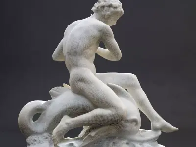 Arion assis sur le dauphin Orsay 3D print model