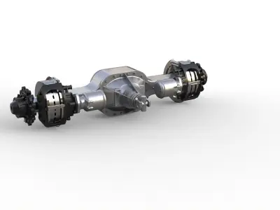 rear axle for scania truck 3D print model