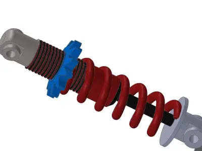 shock absorber 3D model purchase