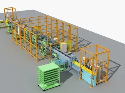 Industrial Equipment 30 - Semi Automated Welding Production  3D model