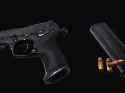 Valorant Classic Pistol Low-poly 3D model