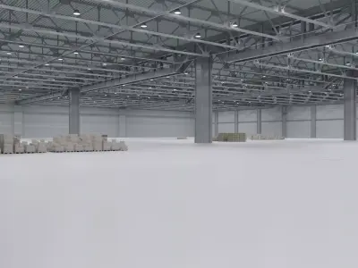 Warehouse Interior 3 Low-poly 3D model