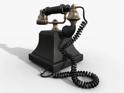 Old Telephone 3D model