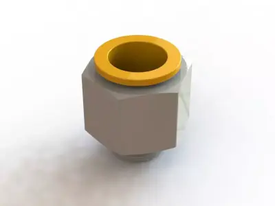 Conexao para Tubos SMC KQ2H16 G03N Tube Connection 3D model
