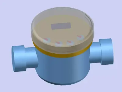 Water meter LRI DN25 55026B 3D model