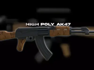 AK47 model ak - rifle Free 3D model