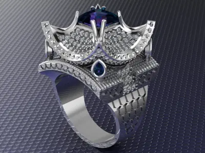 classical ring for women  3D print model