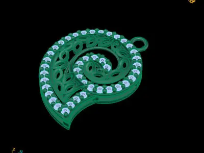 style pendant 3D print model