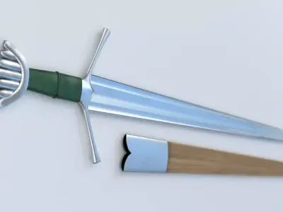 Caithness Sword and Scabbard Low-poly 3D model
