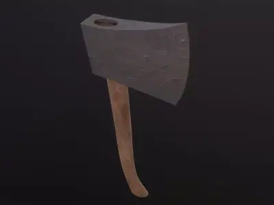 Old Axe 3D Model Low-poly 3D model purchase