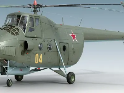 Mil Mi-4 3D model purchase