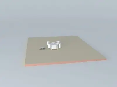 Landing Craft With Thrust and Stability Control  Free 3D model