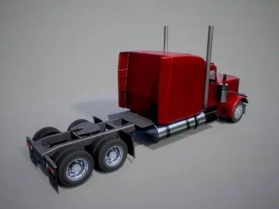 American Truck 3 and upgrades - Mobile Asset  Low-poly 3D model