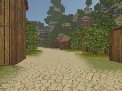 Mountain Village Pathway 3D model