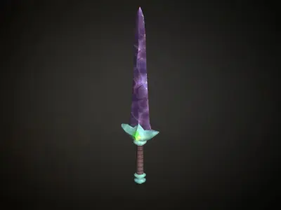 Medieval Fantasy Sword Low-poly 3D model purchase