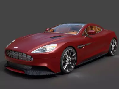 Aston Martin AM 310 Vanquish  - High-Poly 3D Model 3D model