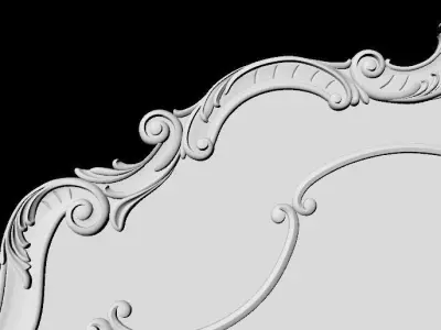 bed headboard footboard 3D model