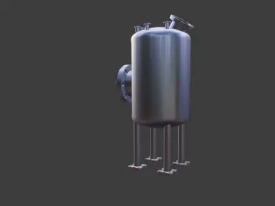 Pressure Vessel   Low-poly 3D model