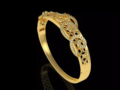 Art Deco Bracelet 40 3D print model