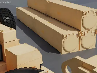  Hypersonic Missile Launcher Container Desert 