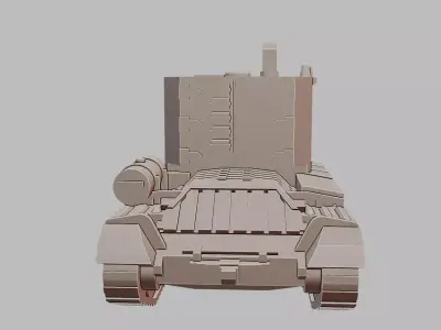 Bishop Self Propelled Gun 3D Printable  3D print model
