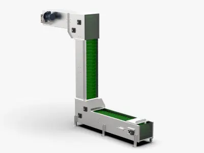 Z Type Chain Bucket Conveyor 3D model