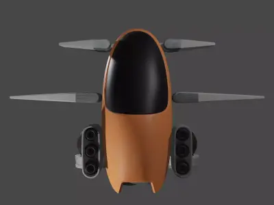 Fighter Pod Aircraft 3D model