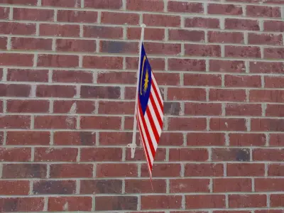 Flag of Malaysia 3D model