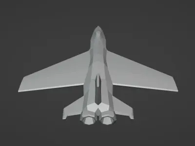Jet Low Poly 3d Model two fighter jets Free low-poly 3D model