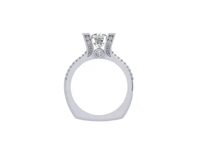 Round Art Deco Ring 3D print model purchase