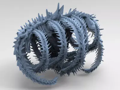Japanese Genma Spine bridge 6  3D model