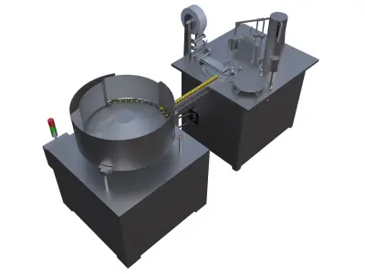 Lollipop packaging machine 3D model