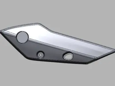 YAMAHA FAZER 800 FZ8 LATERAL FAIRING  FRONT  2015 3D model