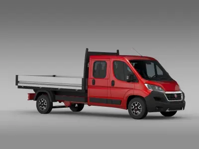 Fiat Ducato Crew Cab Truck 2017 3D model