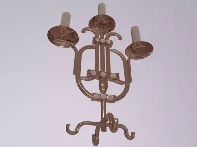 Candelabra Low-poly 3D model buy